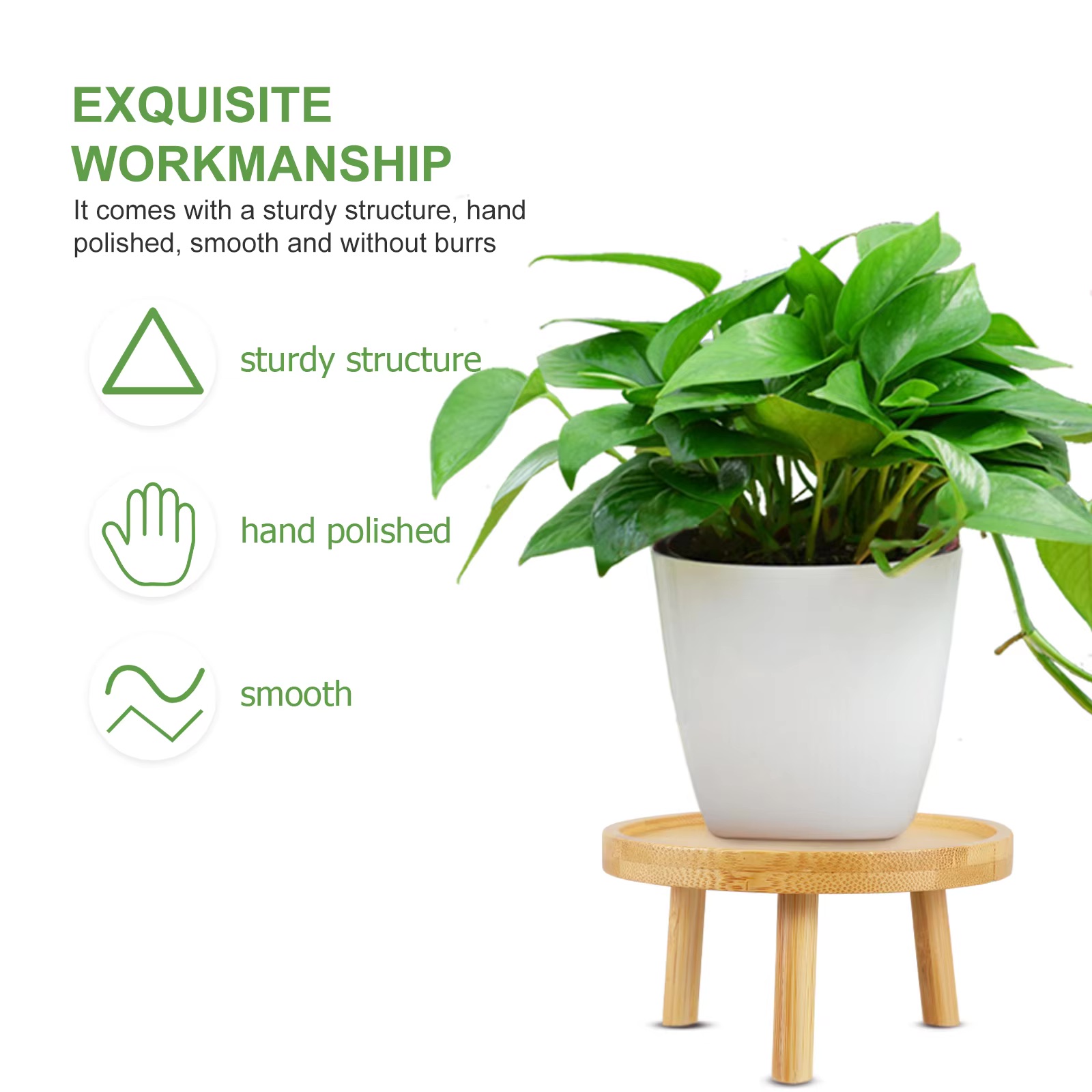 Wooden Flower Pot Rack Shelf for Balcony and Indoor Display Wooden Flower Pot Rack Shelf for Balcony and Indoor Display